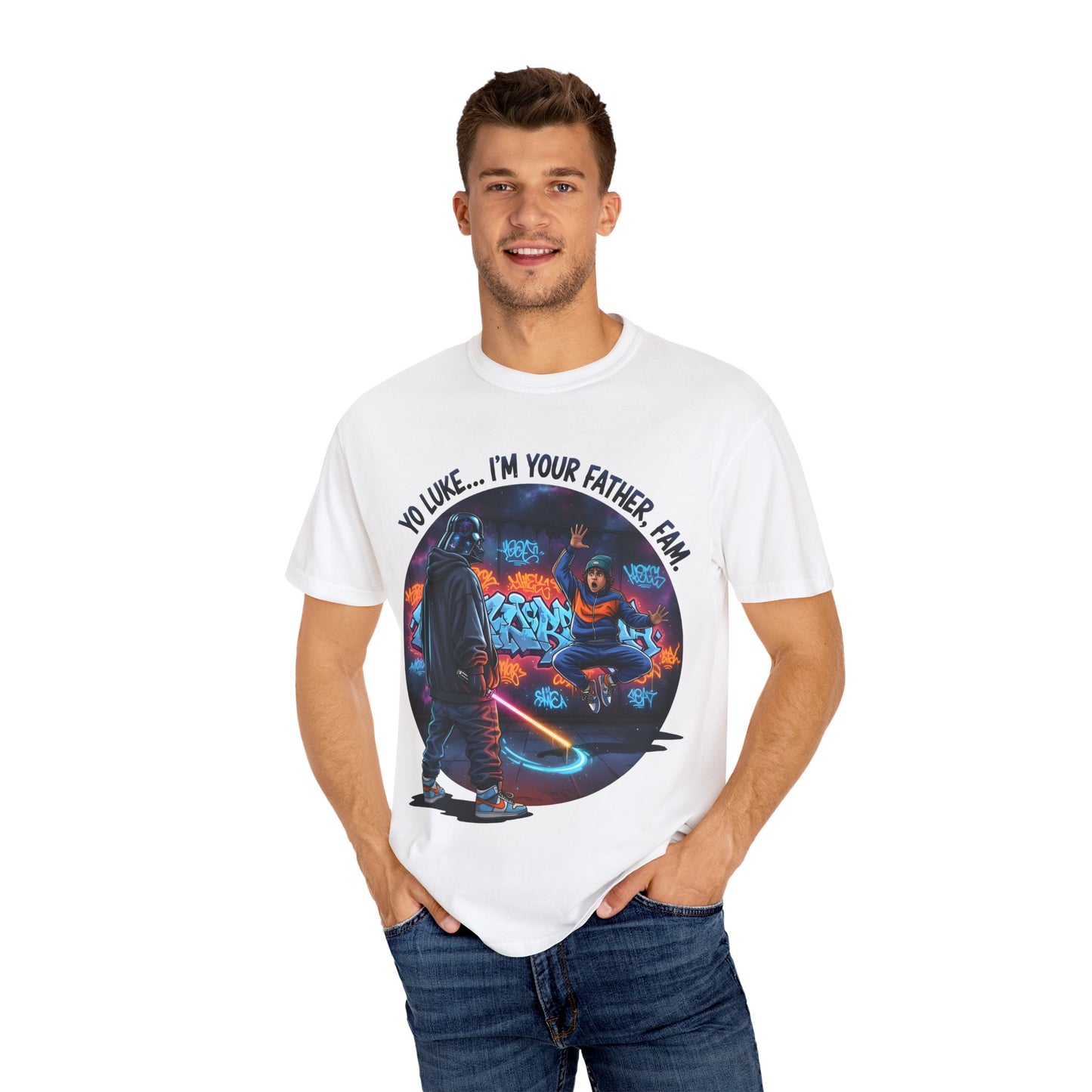 "Yo Luke... I'm Your Father, Fam" Street Art Lightsaber Tee
