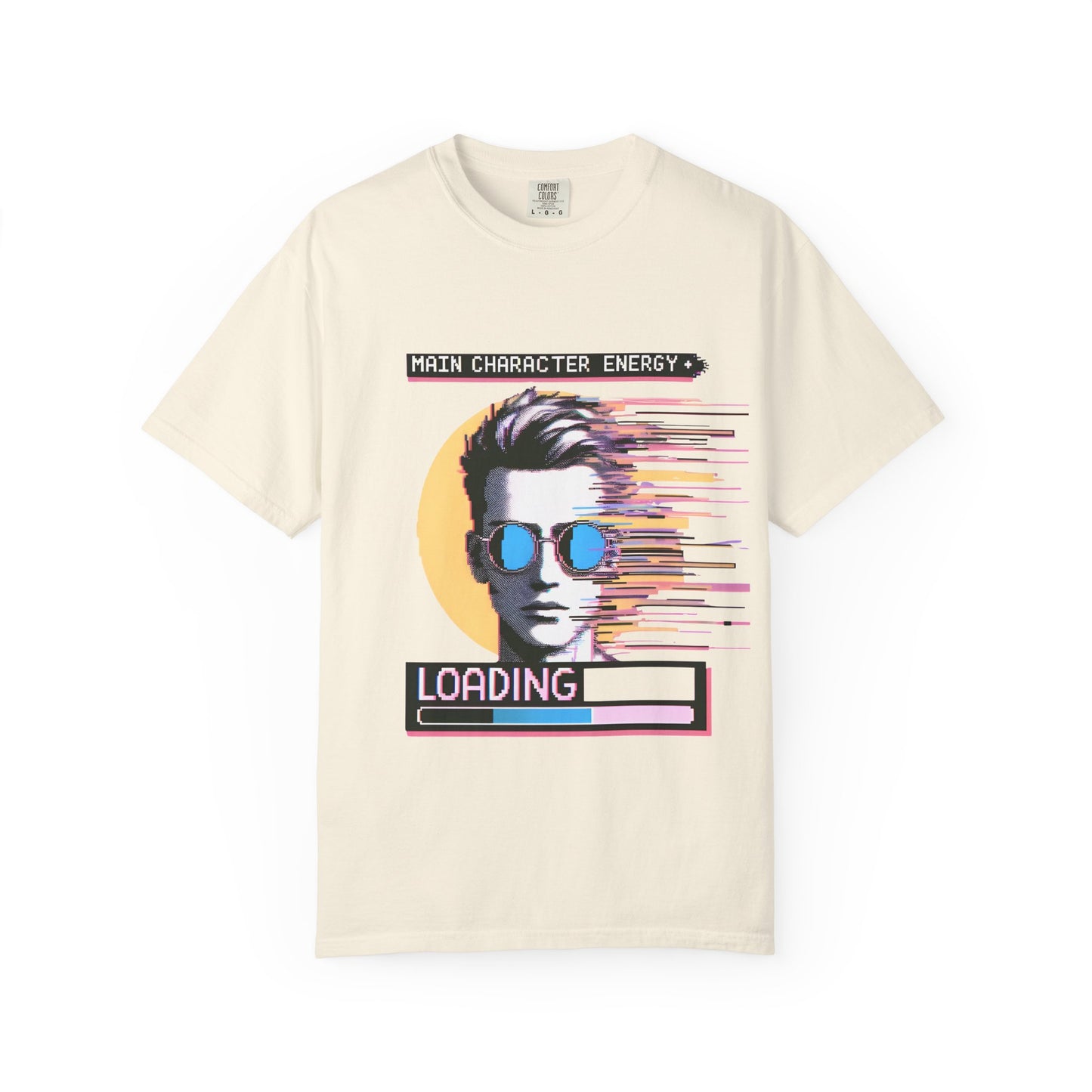 Main Character Energy T‑Shirt — "Loading" Retro Vaporwave Tee